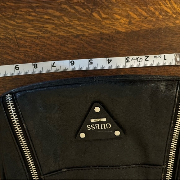 Black Vegan Leather Guess Purse - Picture 9 of 12